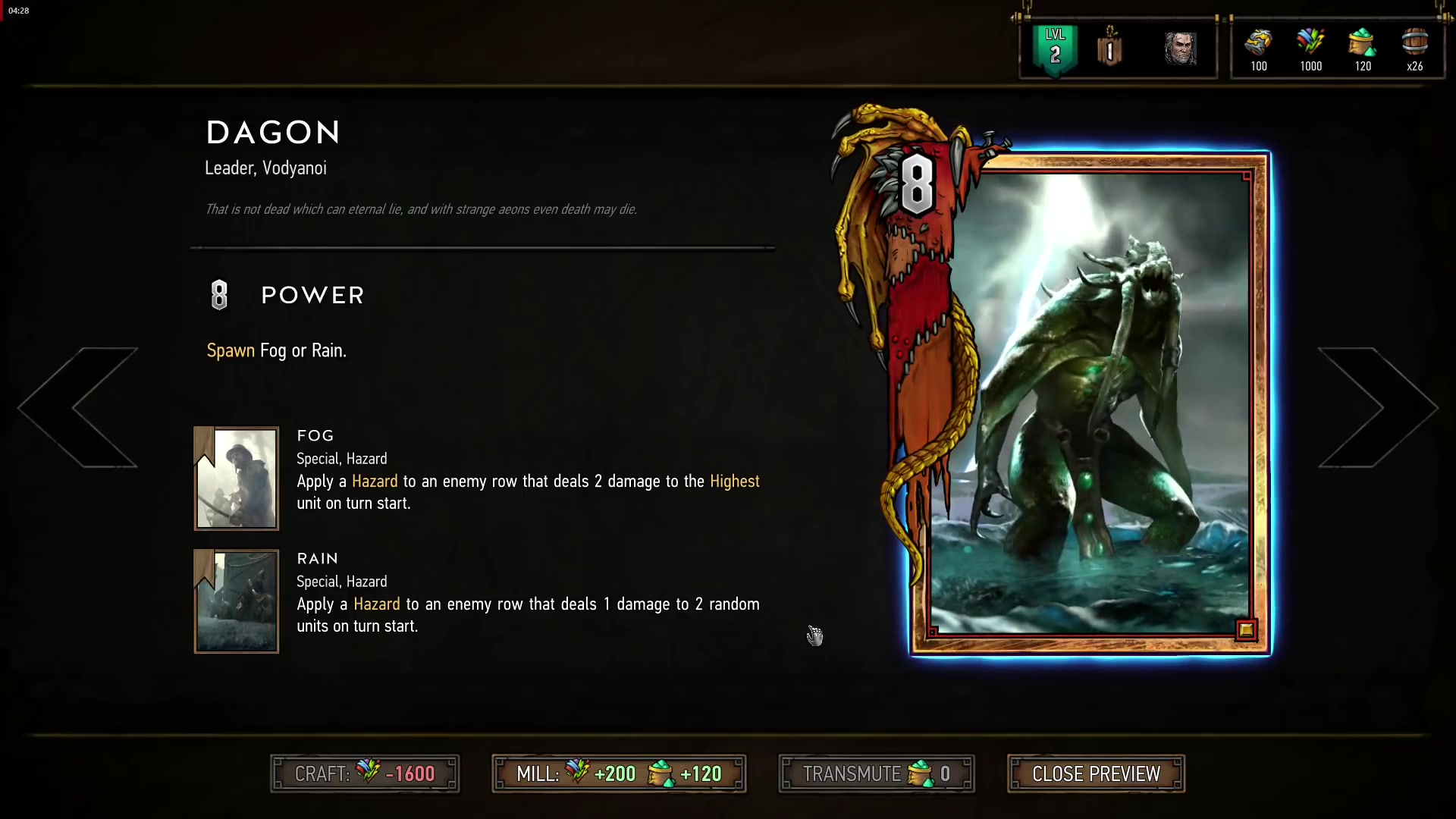 巫师昆特牌全闪卡动画效果一览