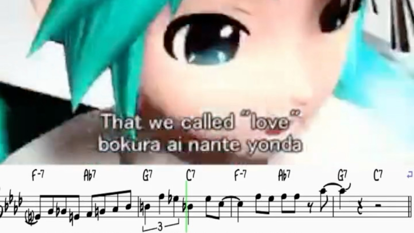 【初音爵士/swing/人声/scat】Moanin'