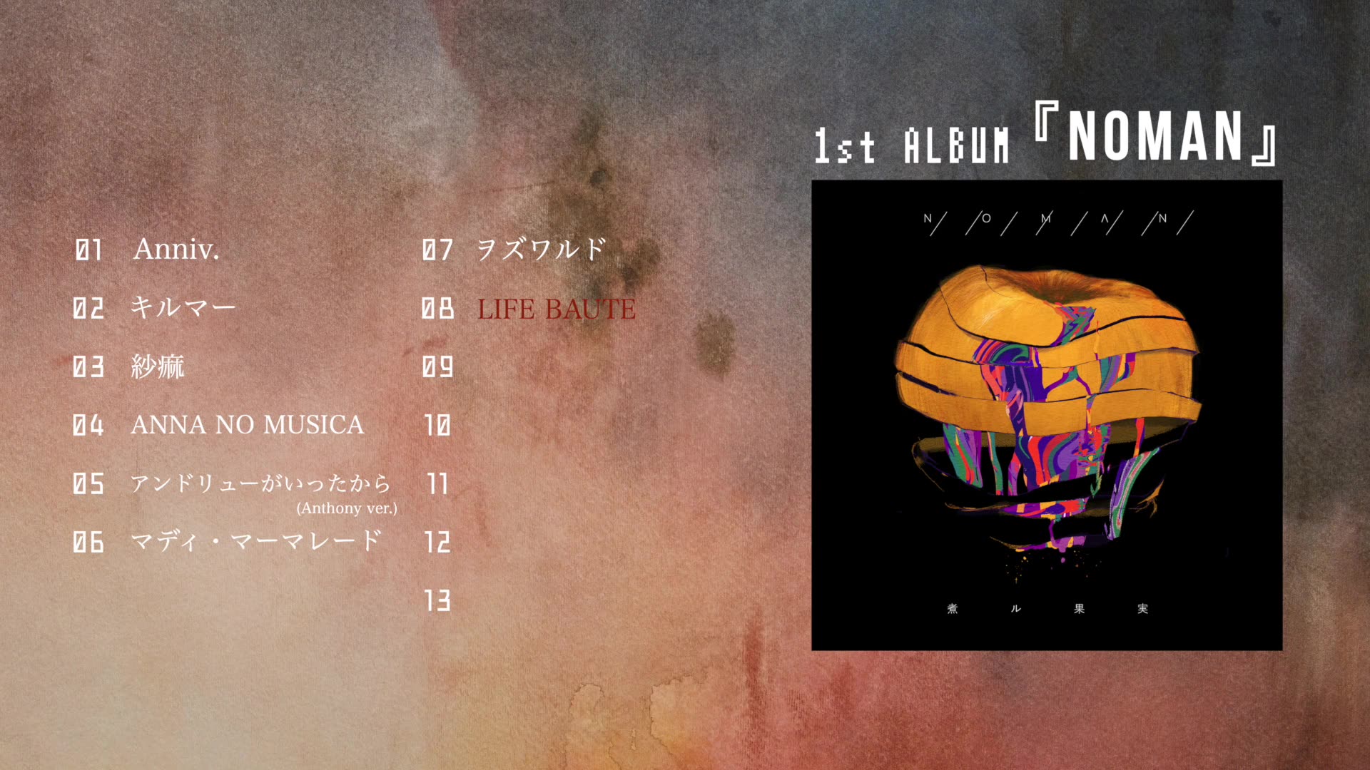 『noman』/煮ル果実 1st album xfd