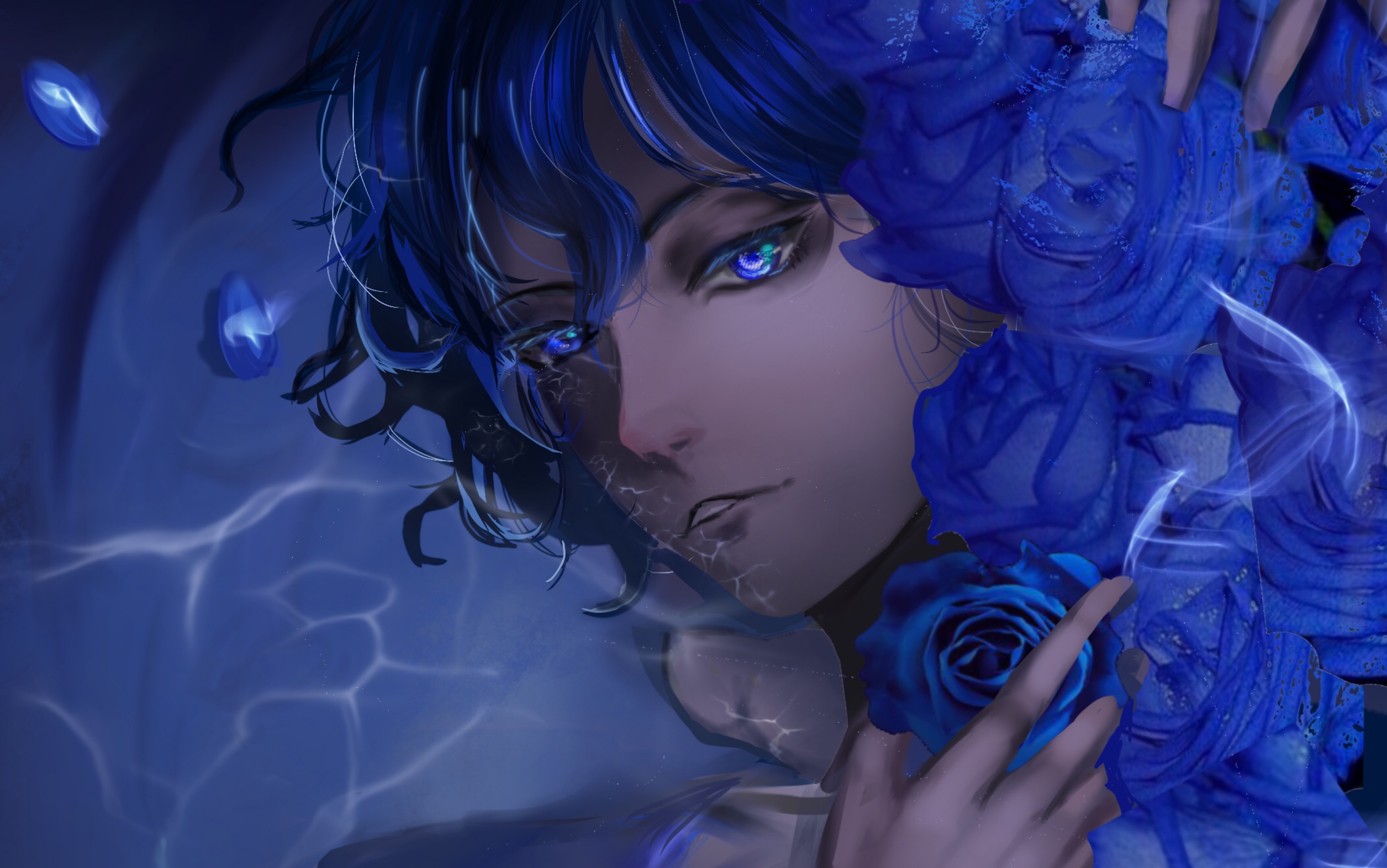 【指绘厚涂】水中掠影(瞎糊过程