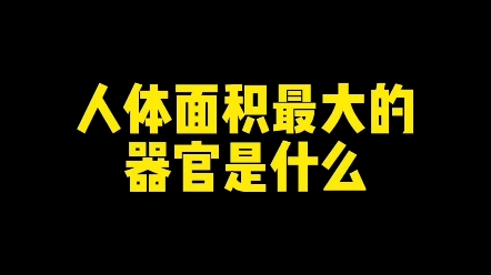 人体面积最大的器官是什么?#练字 #新知创作人 #楷书哔哩哔哩bilibili