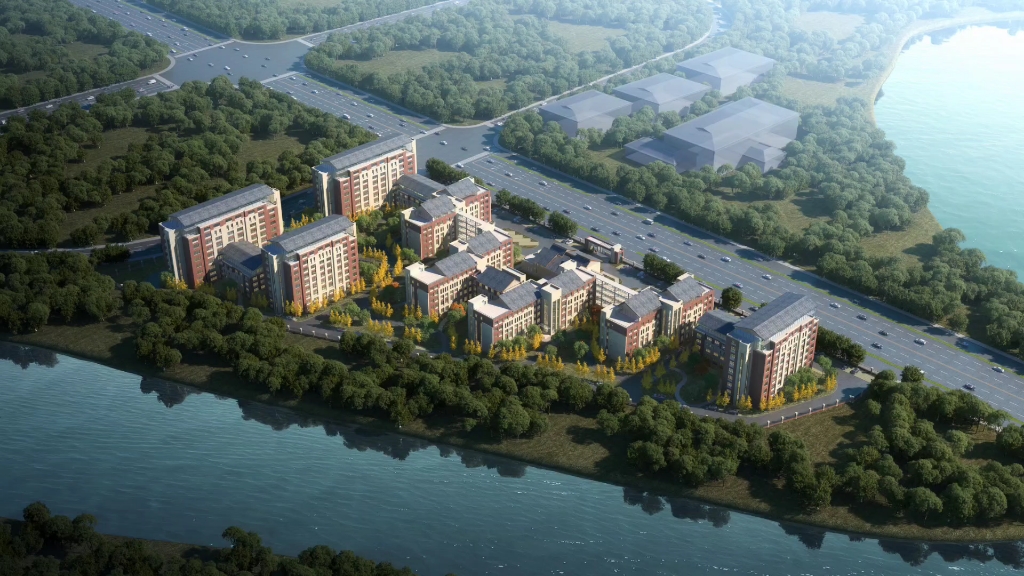 一套医院,养老院效果图