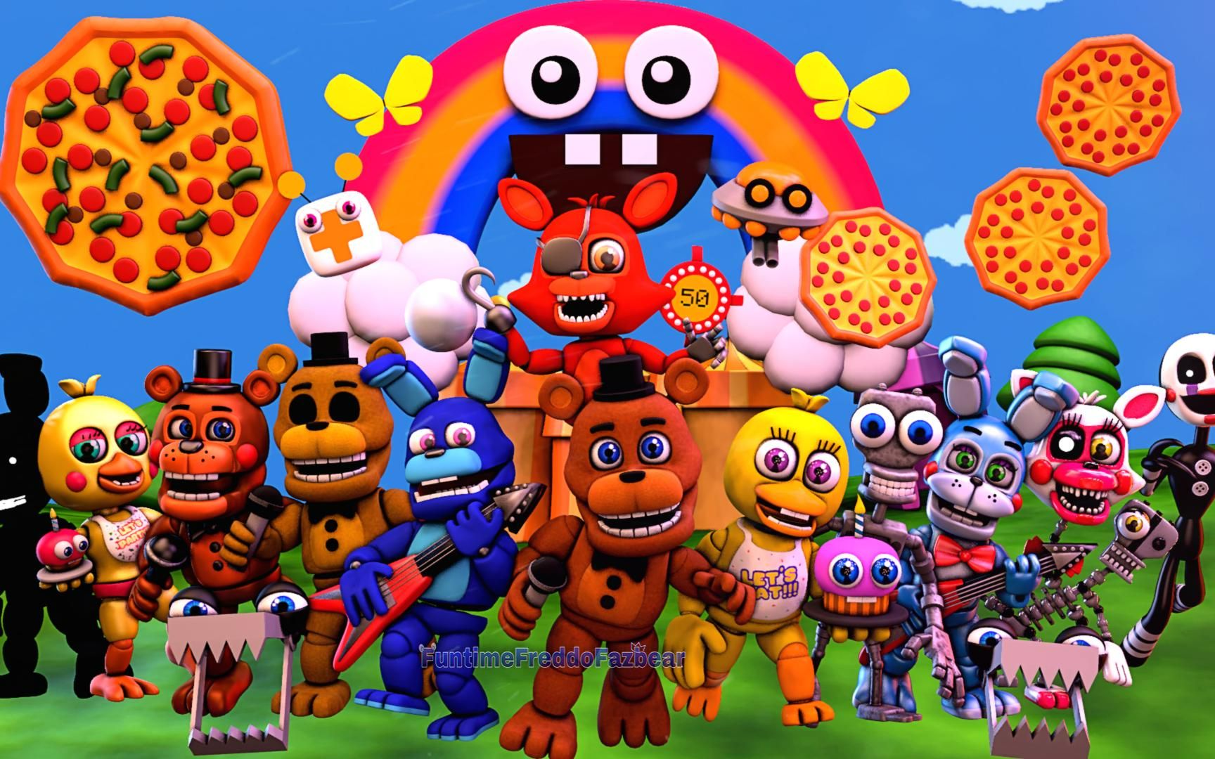 【fnaf world】基础知识讲解第2期:游戏该怎么下载,我该怎么打彩虹