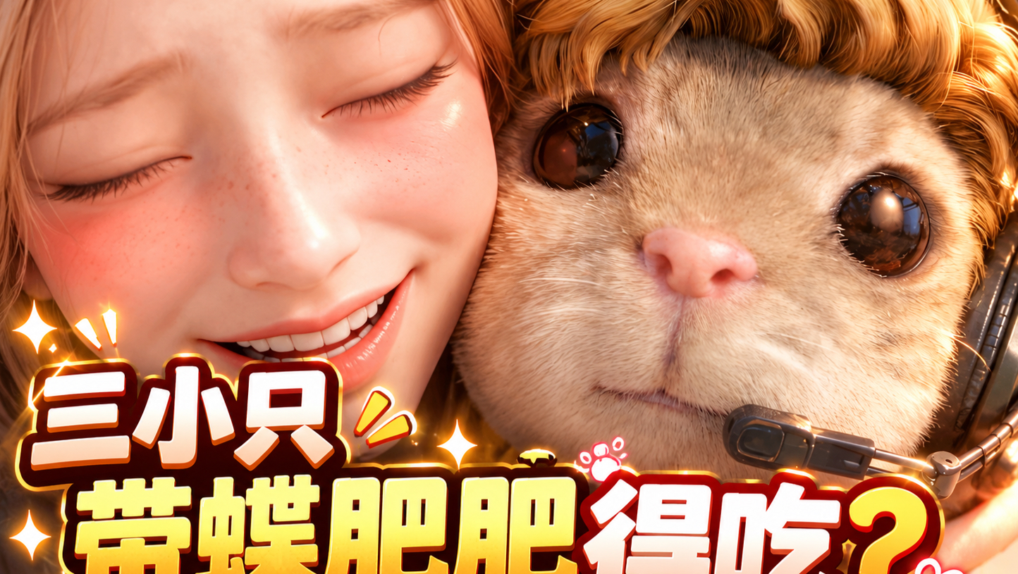 三角洲行动-三小只带蝶肥肥得吃？