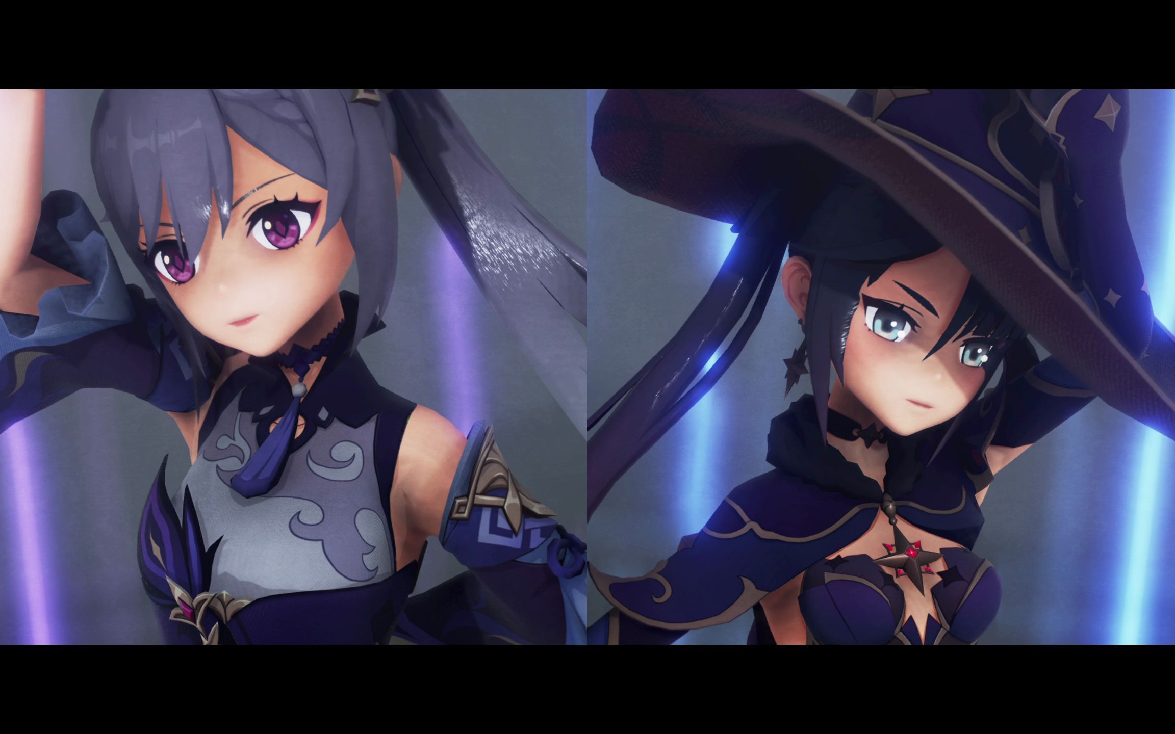 【原神/mmd】少女未遂【莫娜/刻晴】