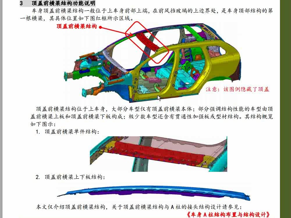 09.车身设计相关前、后顶横梁设计哔哩哔哩bilibili