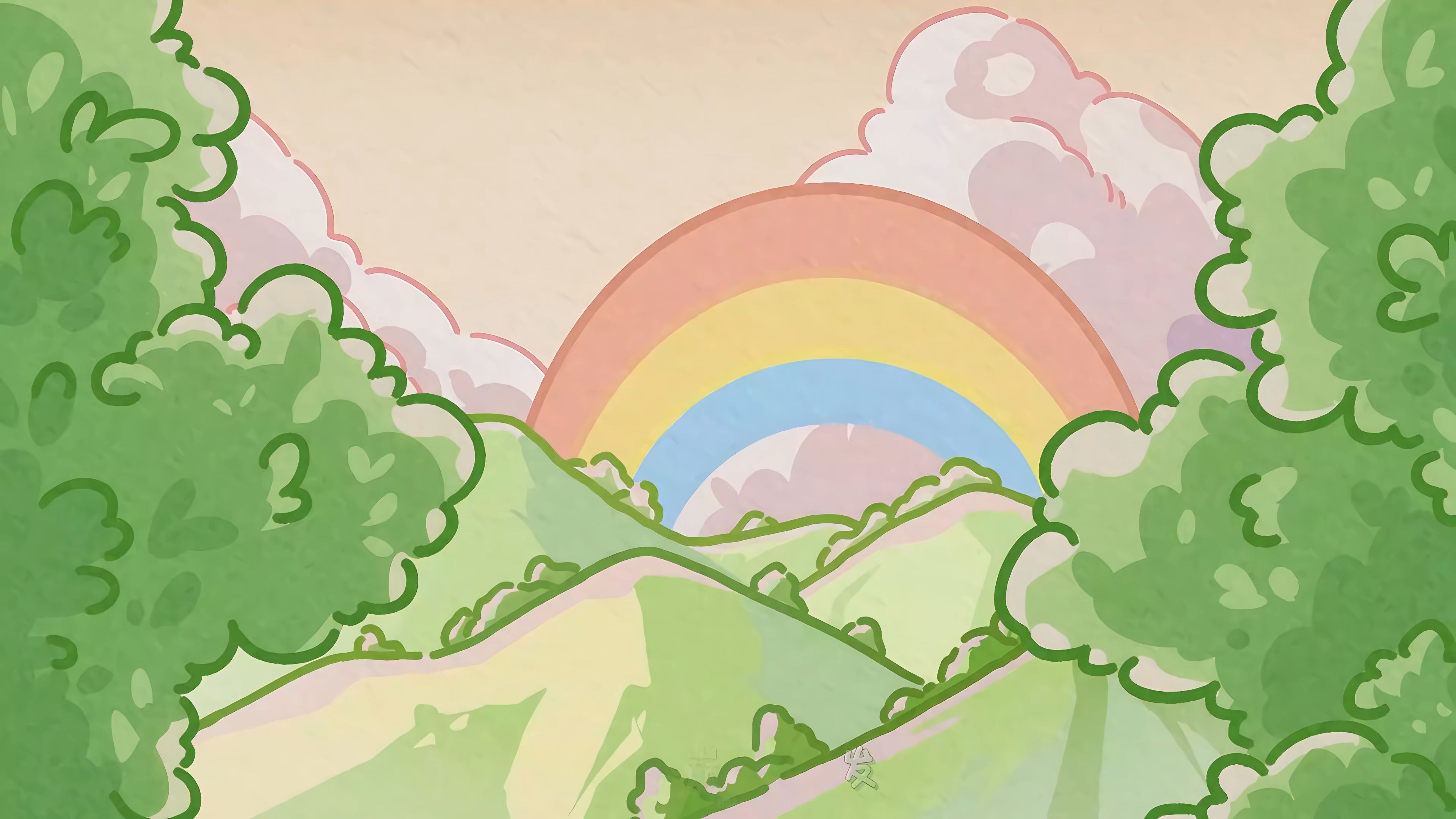 『4k / 60』动态水印03#曦光:寻找四叶草的阿呆蛙