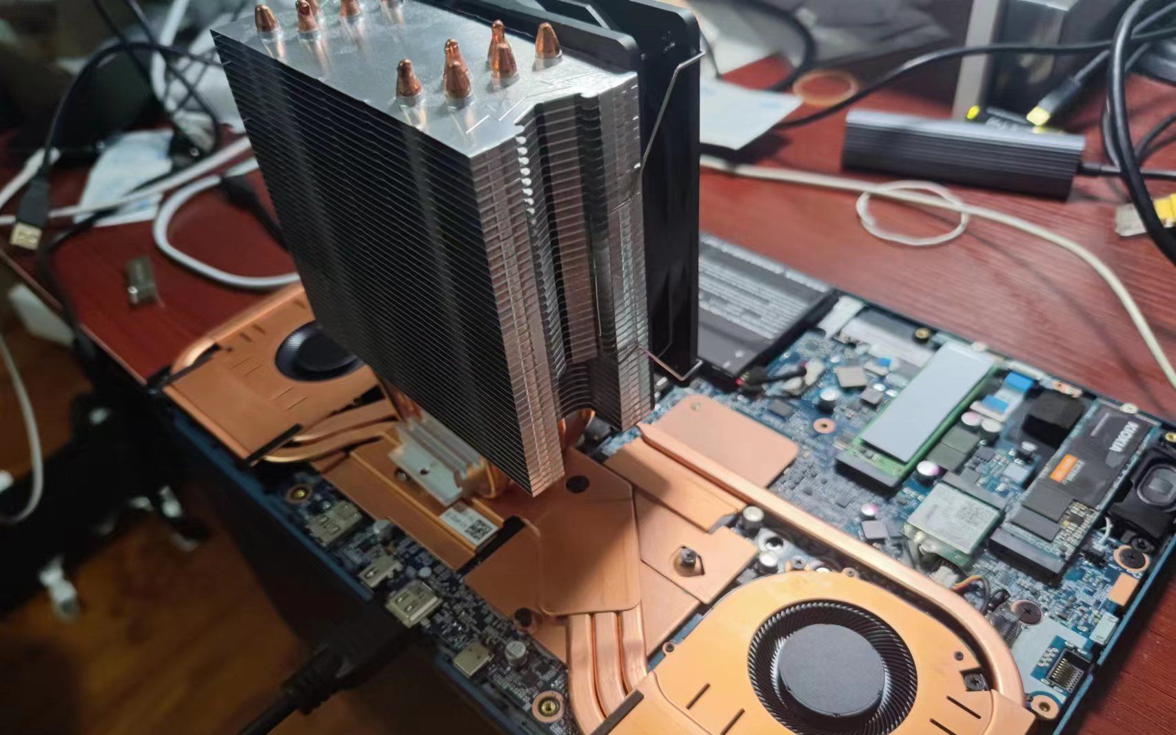 13900hx笔记本改水冷?改水冷能提高性能释放吗?用塔式风冷测试一下