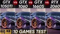 Download Video: GTX 1050 Ti vs GTX 1060 vs GTX 1660 SUPER vs RTX 2060 | 十款游戏测试对比 | 2k , 1080P