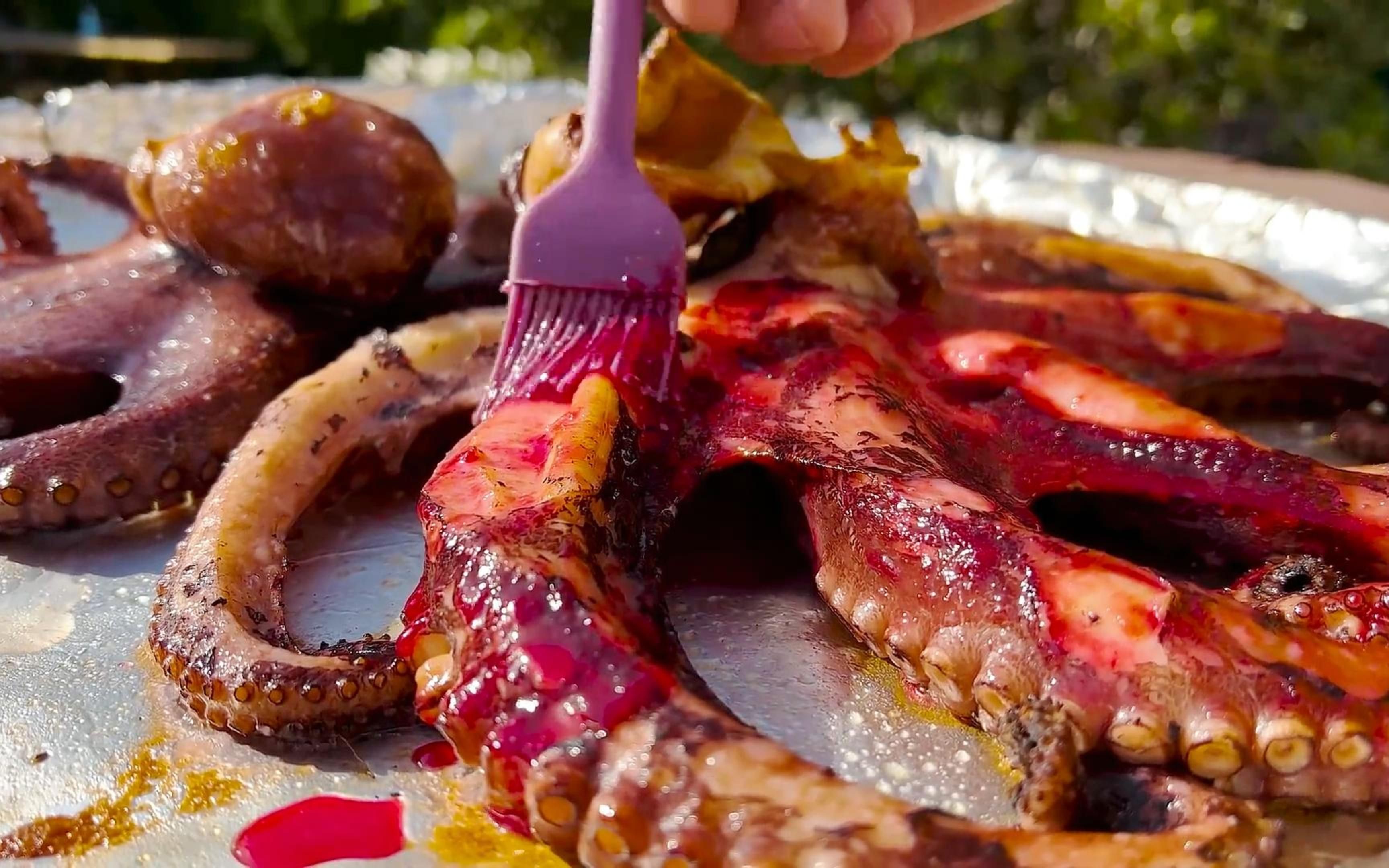 黑暗料理蓝莓烤章鱼你吃过嘛