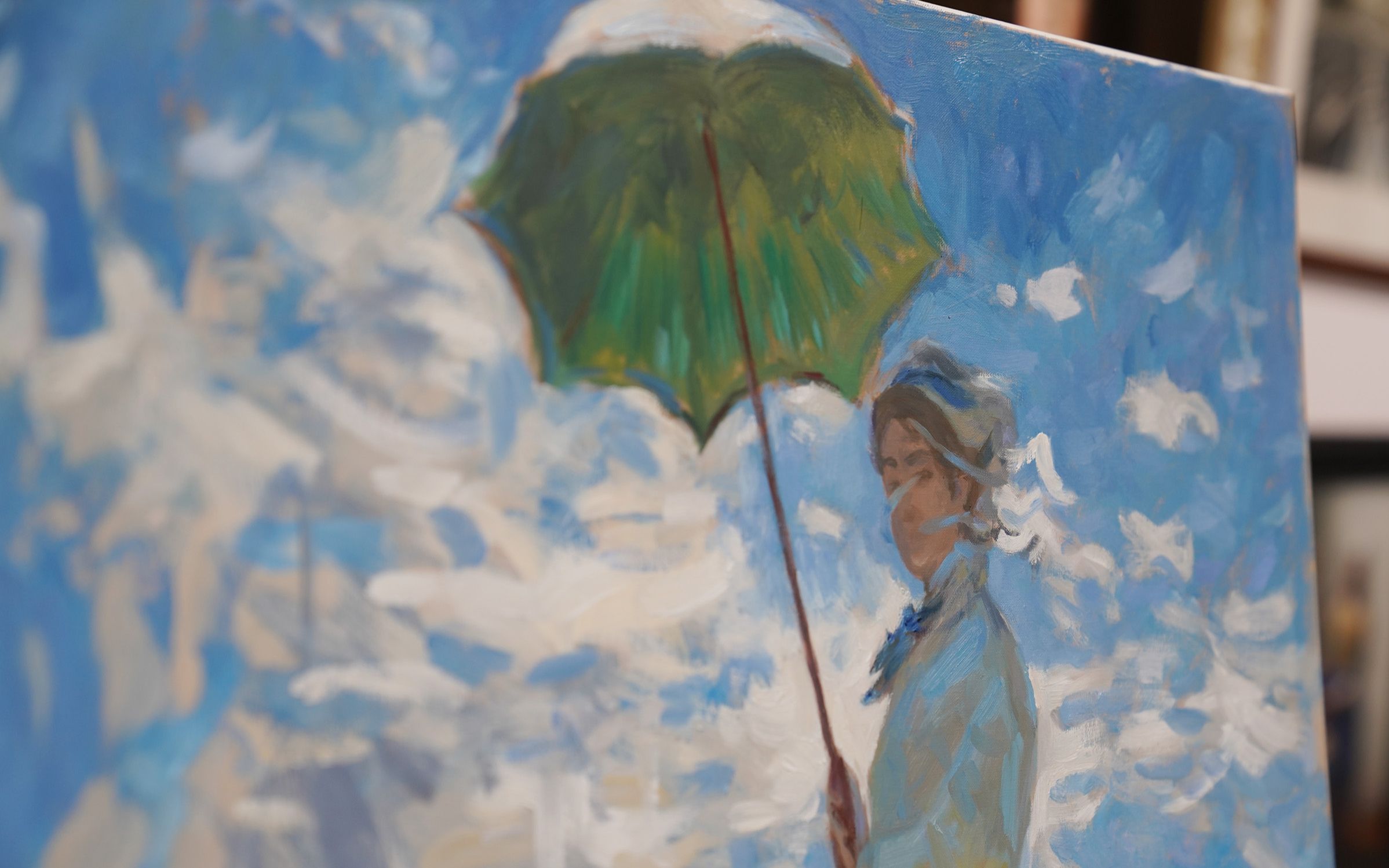 撑阳伞的女人高清壁纸图片