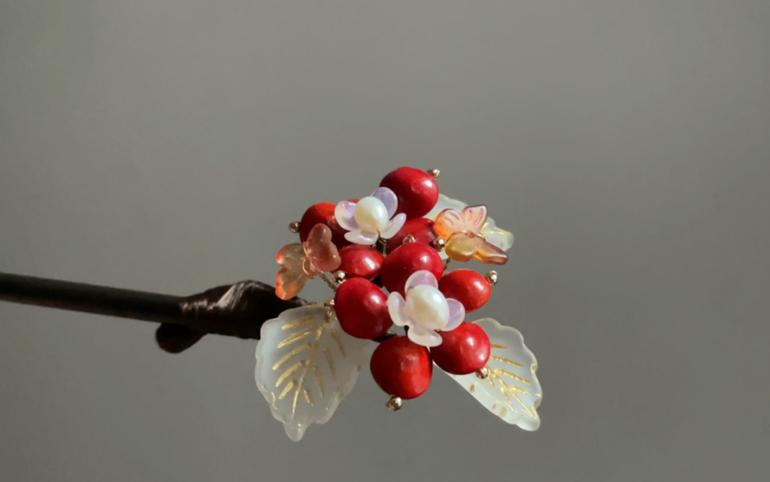 【出簪】红豆发簪