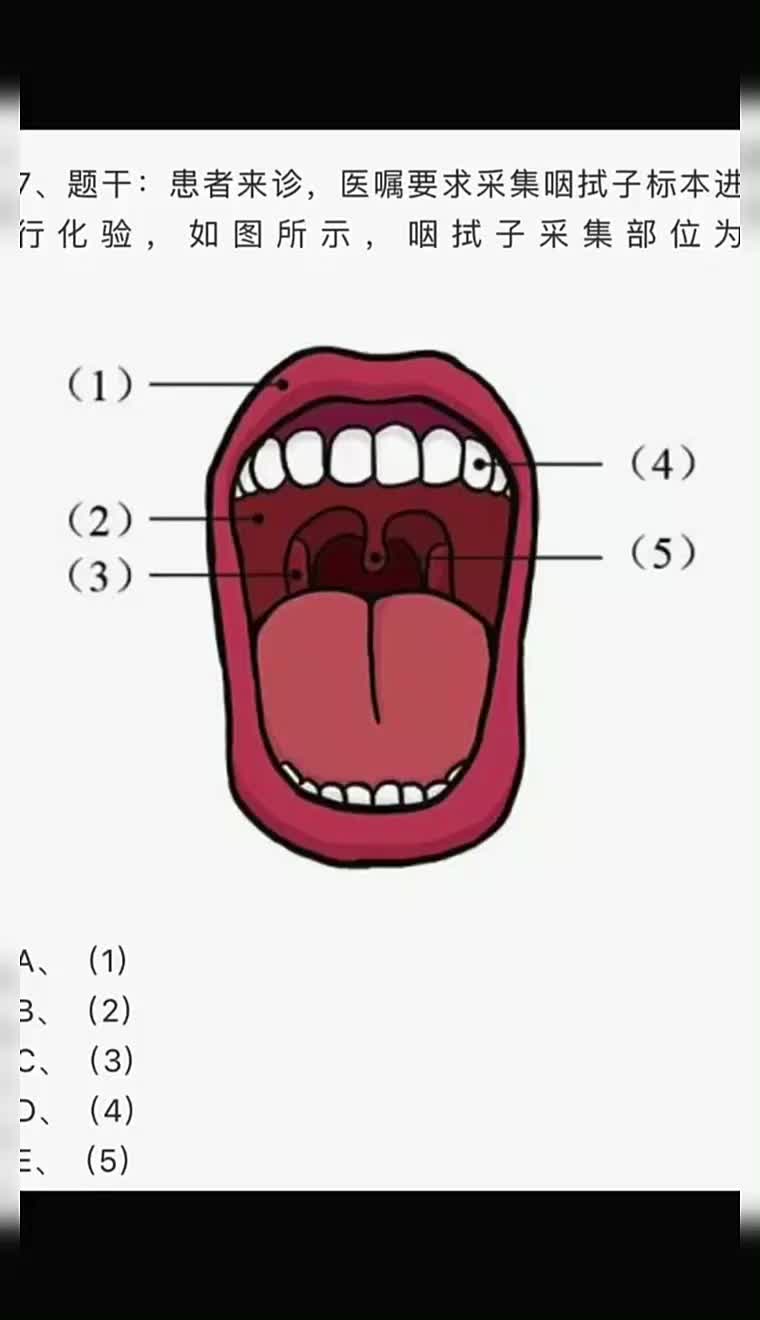 口拭子采集方法图片