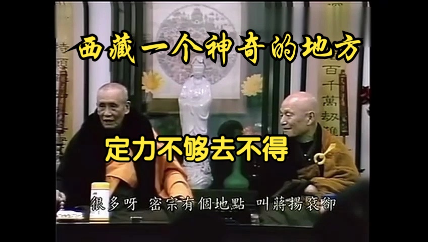 梦参老和尚讲西藏“蒋扬衮却”一个神奇的地方:辩经与圆寂的故事,定力不够的人不要去哔哩哔哩bilibili