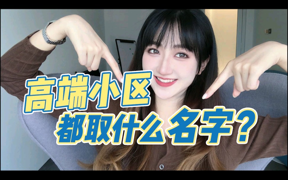 高档小区都是怎么取名字的?哔哩哔哩bilibili