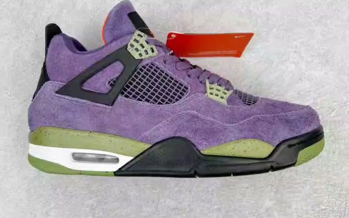 【阿宝品质】耐克nike air jordan aj4 retro 紫色麂皮初号机实战运动