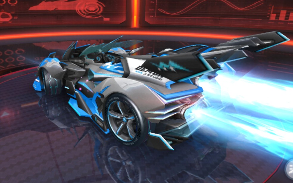 【非官方】极夜幽冥皮肤『蓝胤』高画质模型展示及实战试跑~qq飞车