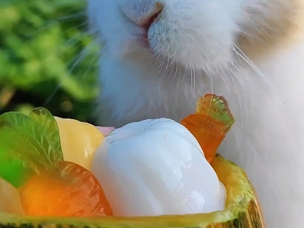 小兔子吃糯叽叽的小小胡萝卜!