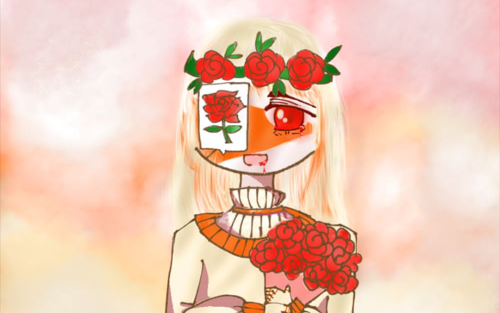 [图][CountryHumans‖玫瑰岛共和国(低质超拉)]“那朵在海上盛开的玫瑰花，终究也是昙花一现罢了”