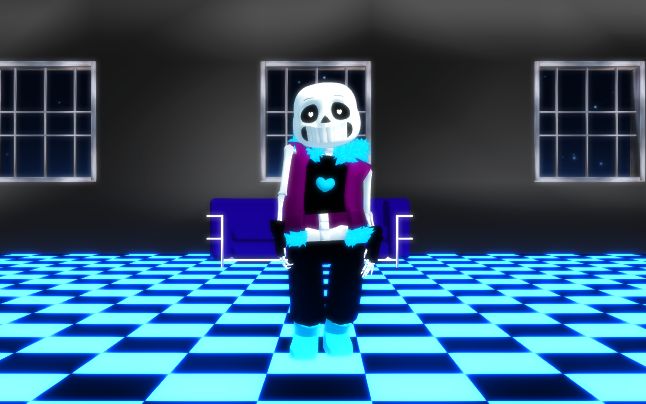 【undertale mmd】underlust sans - pink cat_哔哩哔哩_bilibili