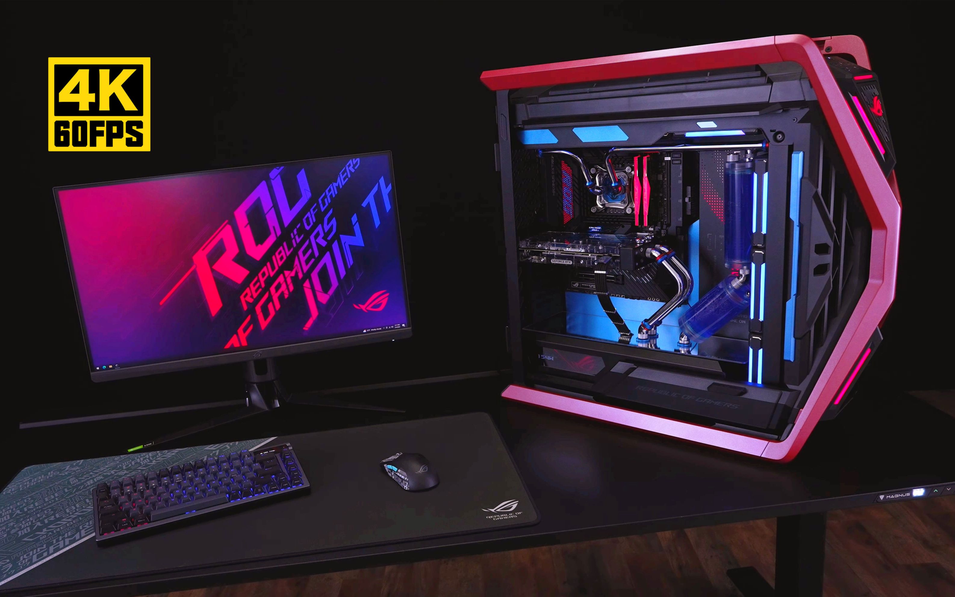 【4k60帧】rog创世神分体水冷游戏电脑装机方案 | i9-13900k   rtx