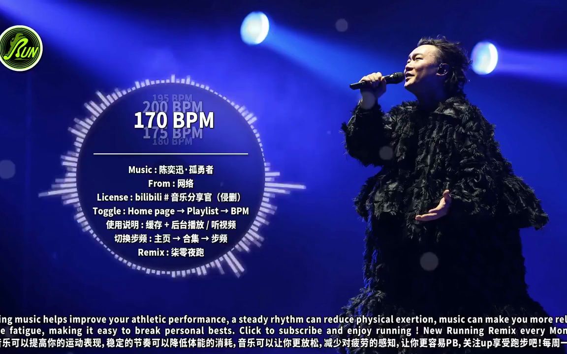 170 #89｜陈奕迅｜全网步频最全 效果最好的 跑步音乐｜柒零夜跑