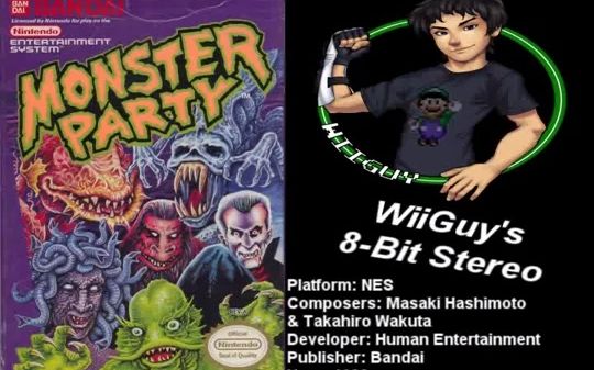 [图][WiiGuy108] Monster Party (NES) 怪兽派对 OST 立体声化