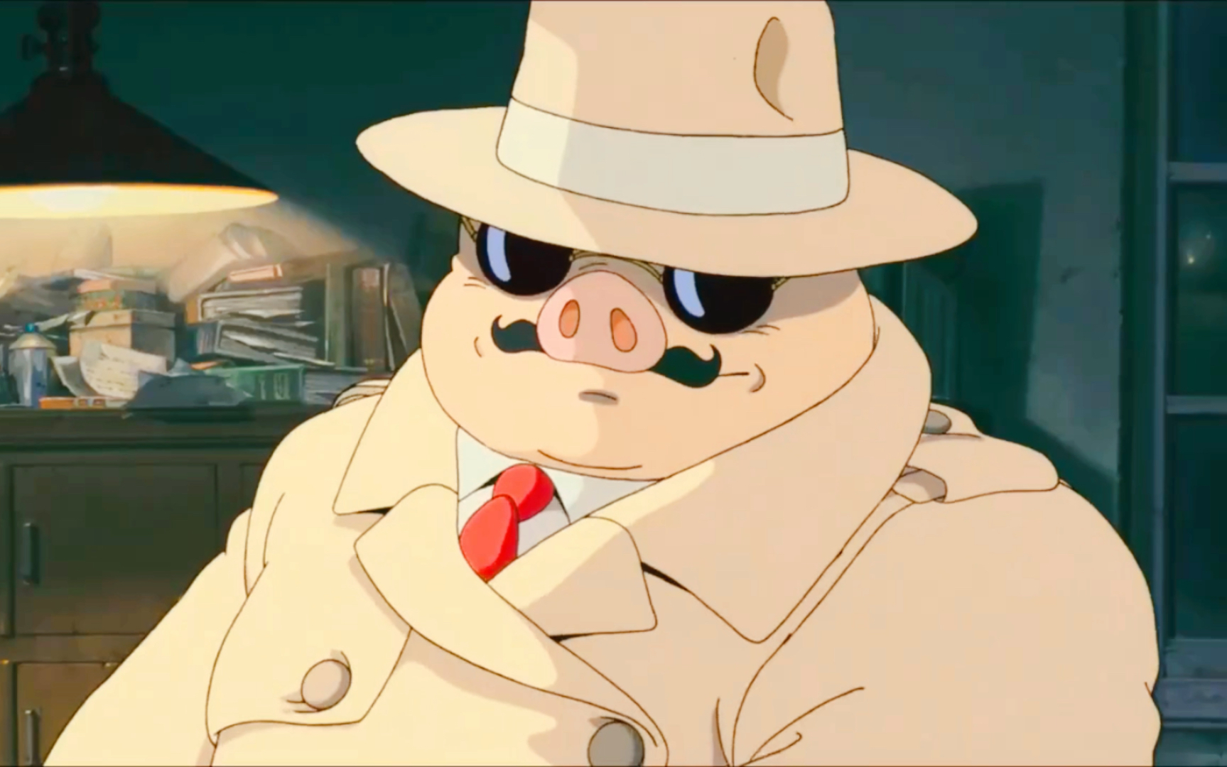 能爱你真的是一件很棒的事情@也谢谢你能够爱我#宫崎骏动画#红猪