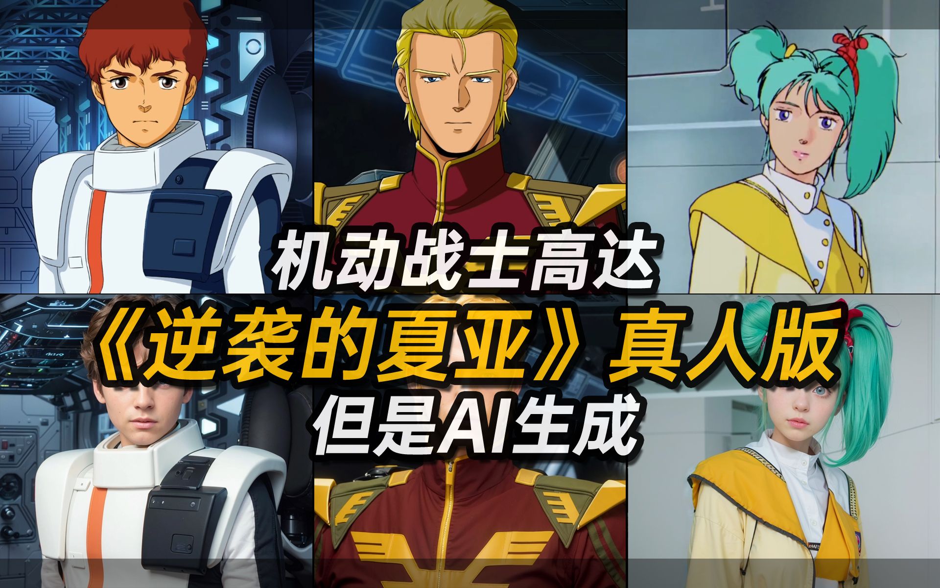 《逆袭的夏亚》真人版【但是ai生成]【機動戦士ガンダム逆襲のシャア