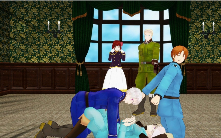 【aph/mmd】梦与叶樱【极东】