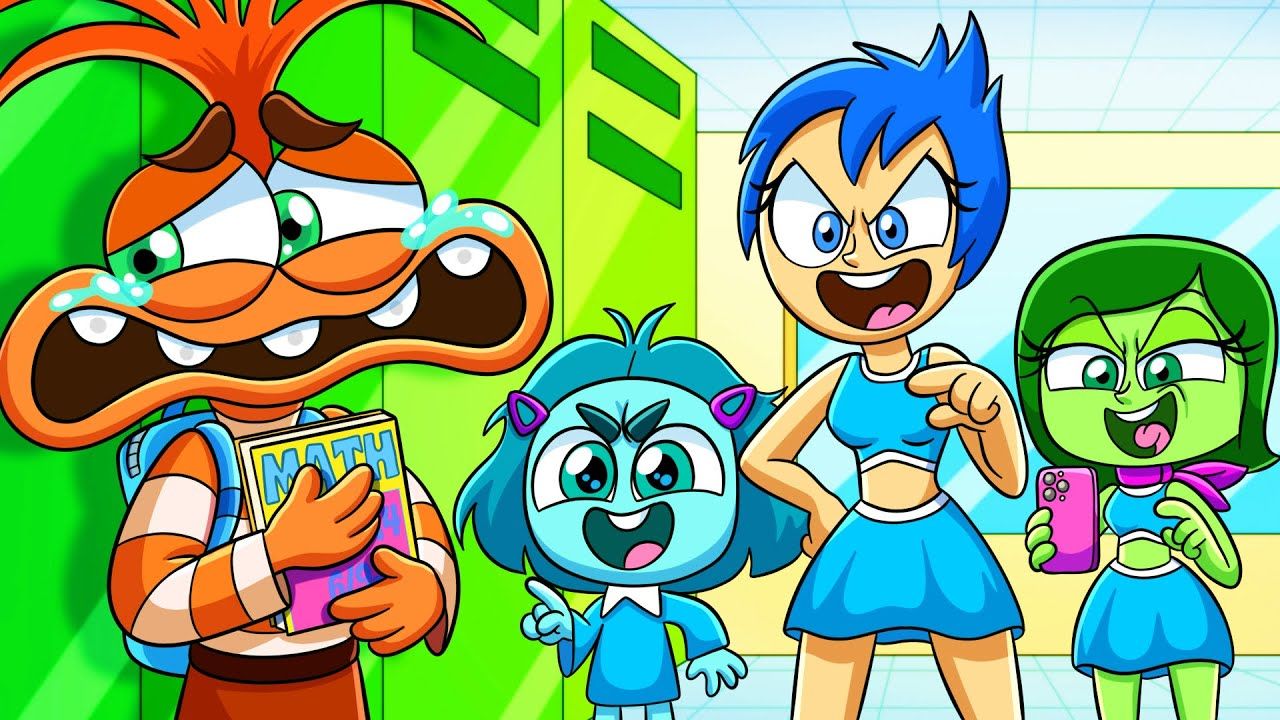 inside out 2: anxiety: the early years! all clips from the movie