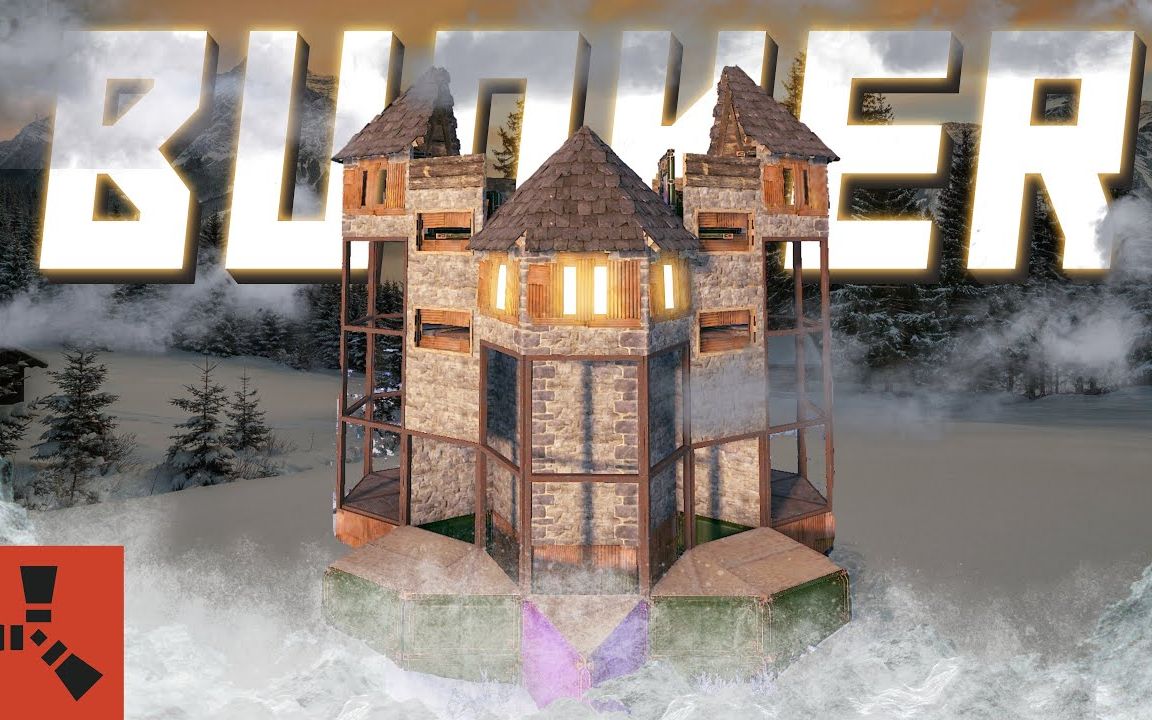 rust: "堡垒" 新方式2x1 bunker基地设计建筑教学