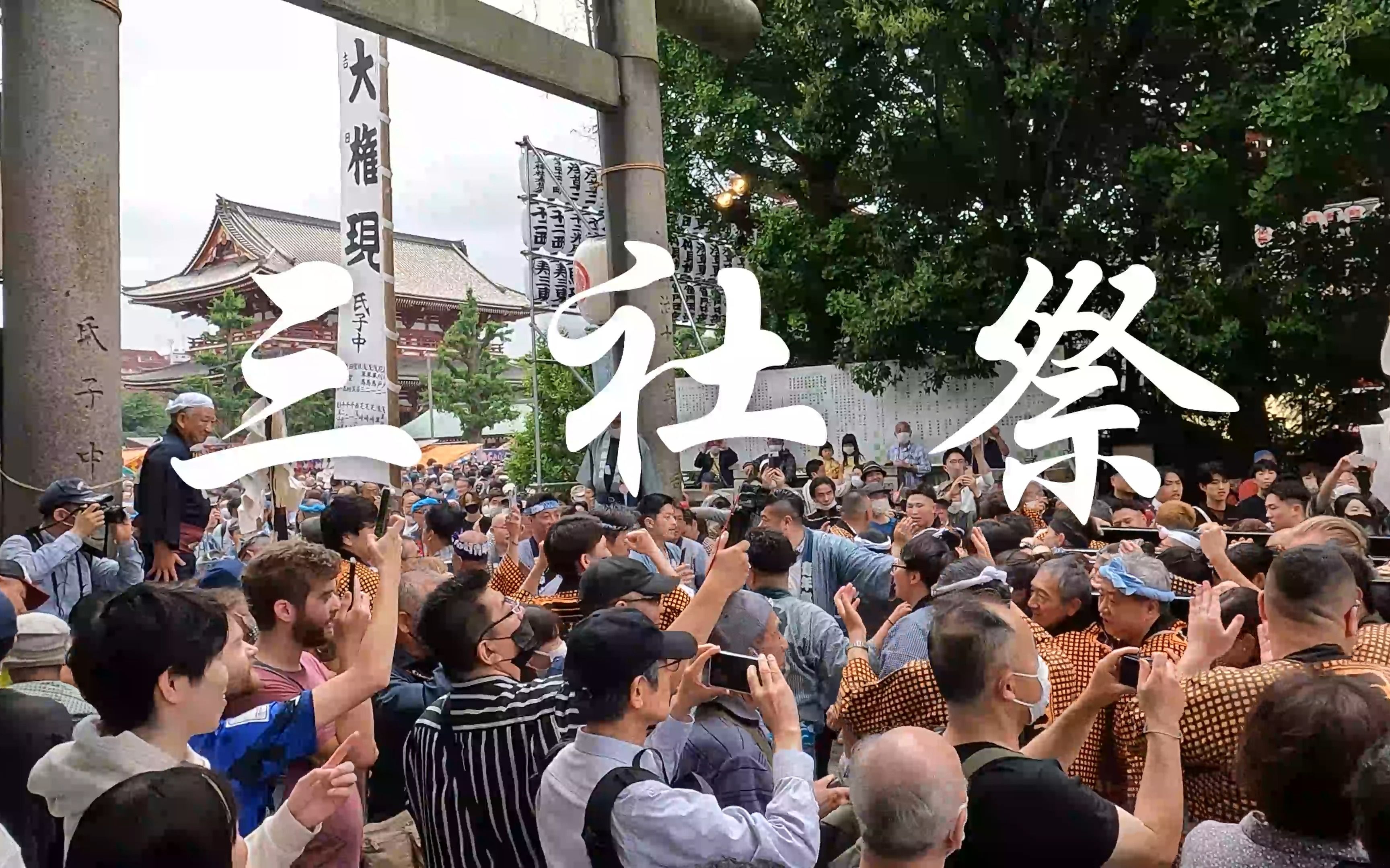 【东京】三社祭|町内神舆连合渡御哔哩哔哩bilibili