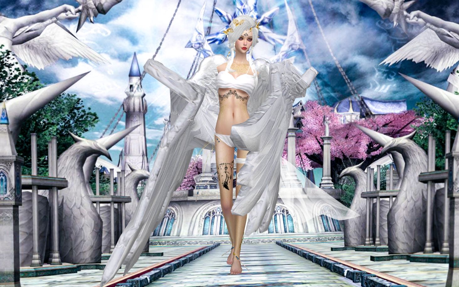 模拟人生4自制mod迦楼罗套装动画演示