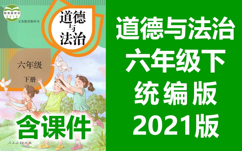 道德与法治 六年级下册 人教版 2021新版 小学六年级道德与法治下册 部编版统编版 道德与法治6年级下册道德与法治哔哩哔哩bilibili