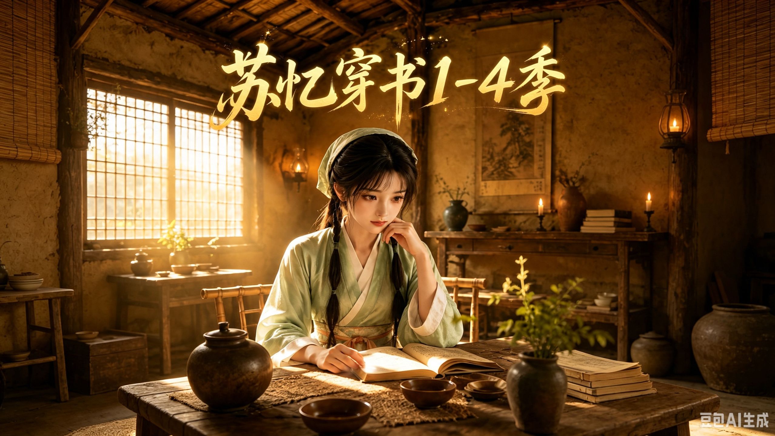 《苏忆穿书第一二三四季》女主凭着对商机的敏锐判断，从一块羊奶皂起步，接着一步步扩大营生。