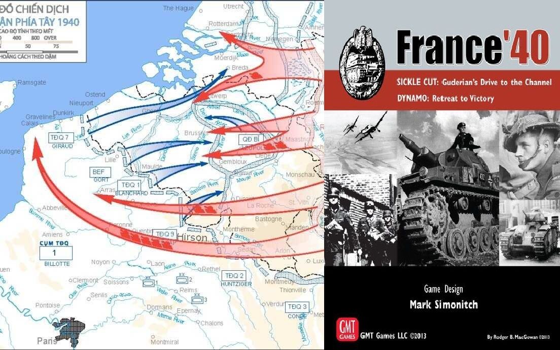 [图]【二战兵棋】曼施坦因计划&敦刻尔克大撤退 France'40 镰刀行动剧本&发电机行动剧本（完结合集）