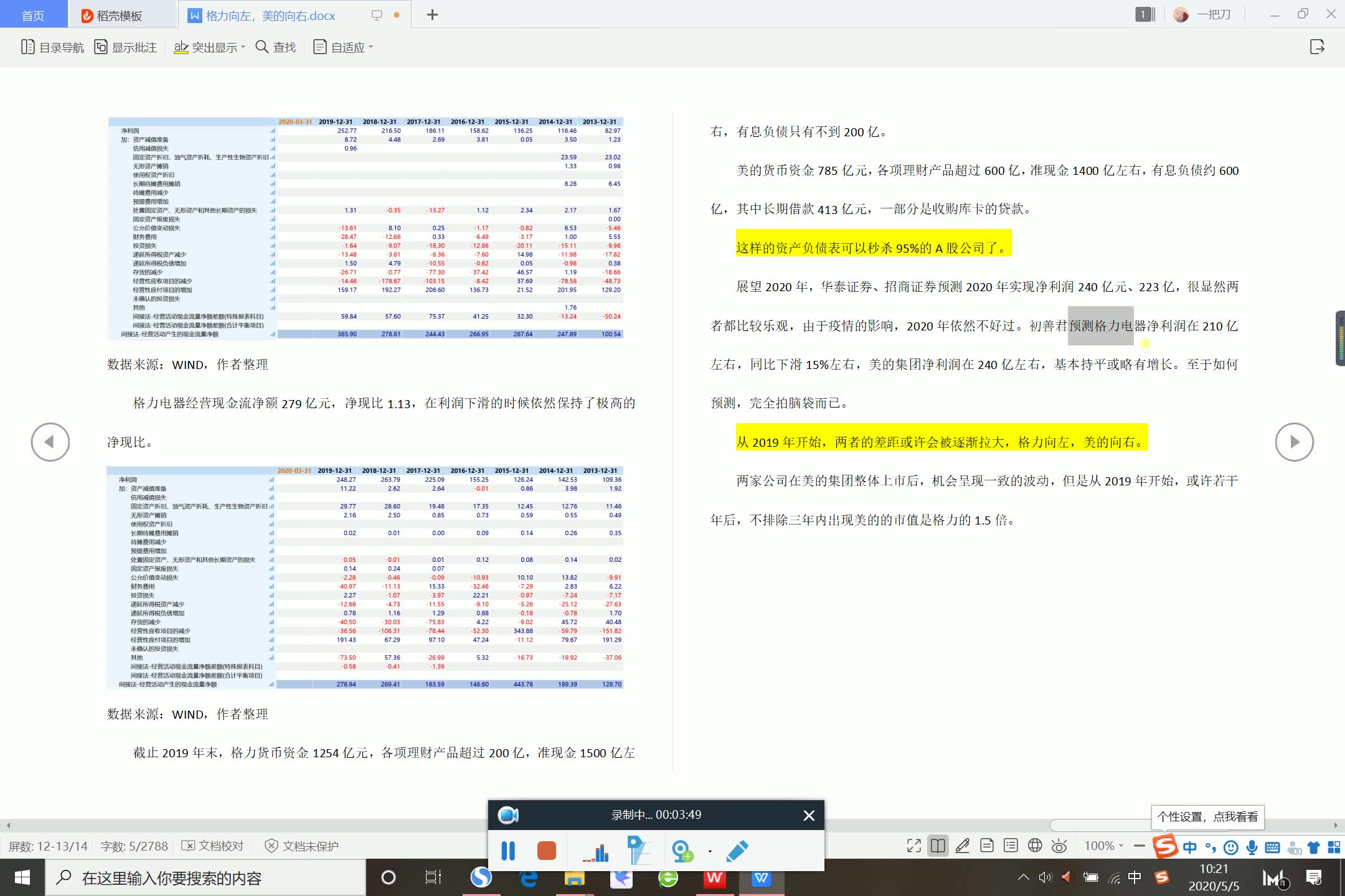 格力和美的2019年年报对比分析哔哩哔哩bilibili