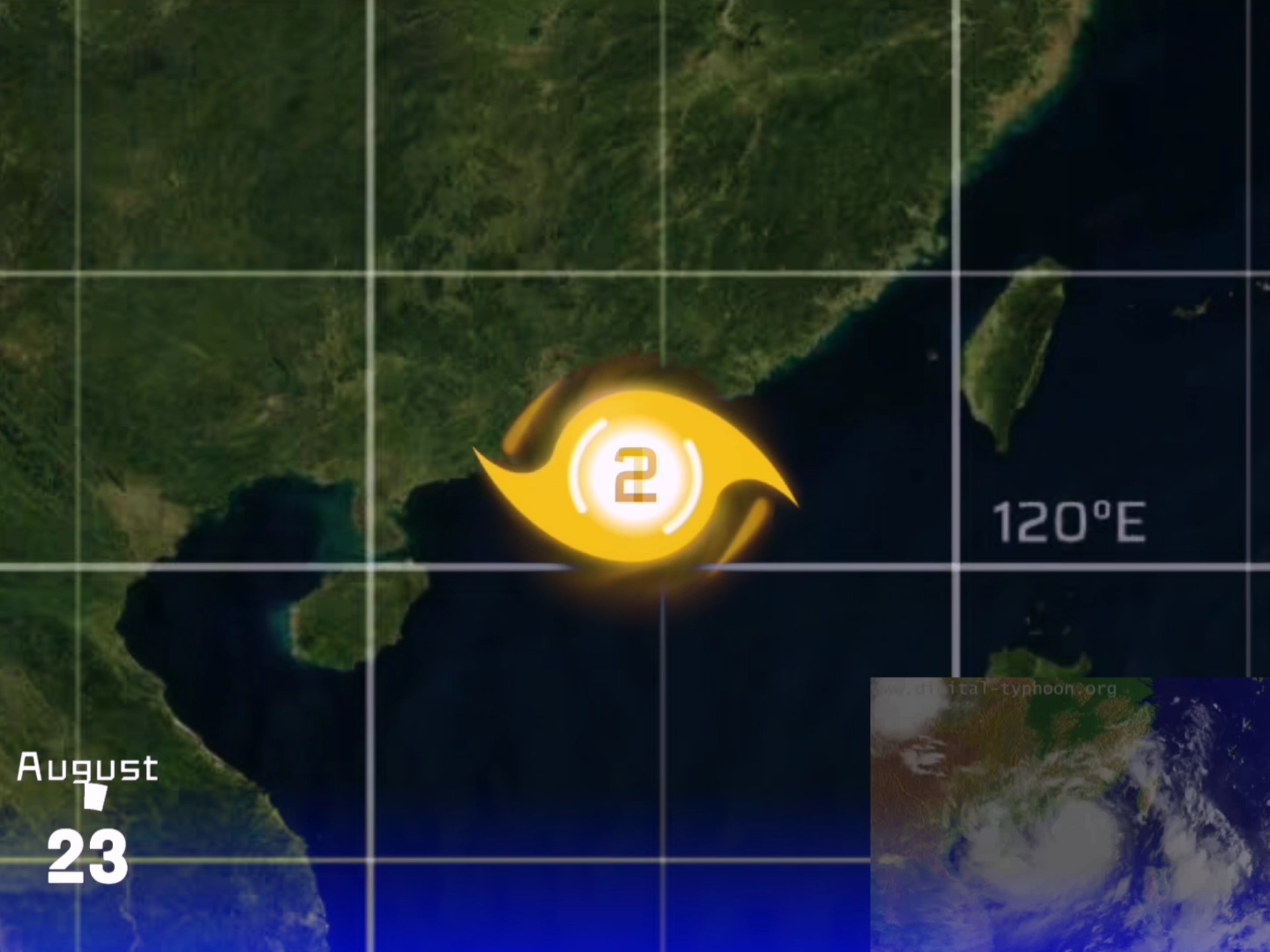 2017年台风天鸽路径动画