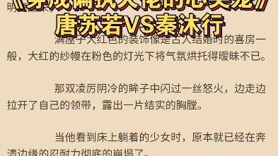 《穿成偏执大佬的心尖宠》唐苏若秦沐行(2023最新火爆小说推荐)哔哩哔哩bilibili