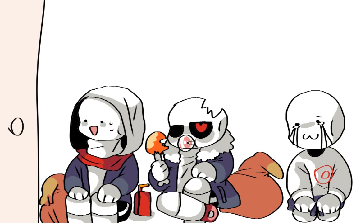 【undertale au/小短片 邪骨团小剧场】小剧场1 没带钥匙_哔哩哔哩