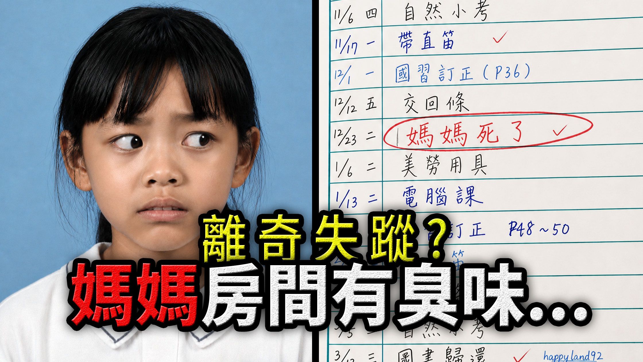 ＂我妈房间有臭味...＂台湾《溪埕国小六年乙班失踪事件》结局令人心碎...