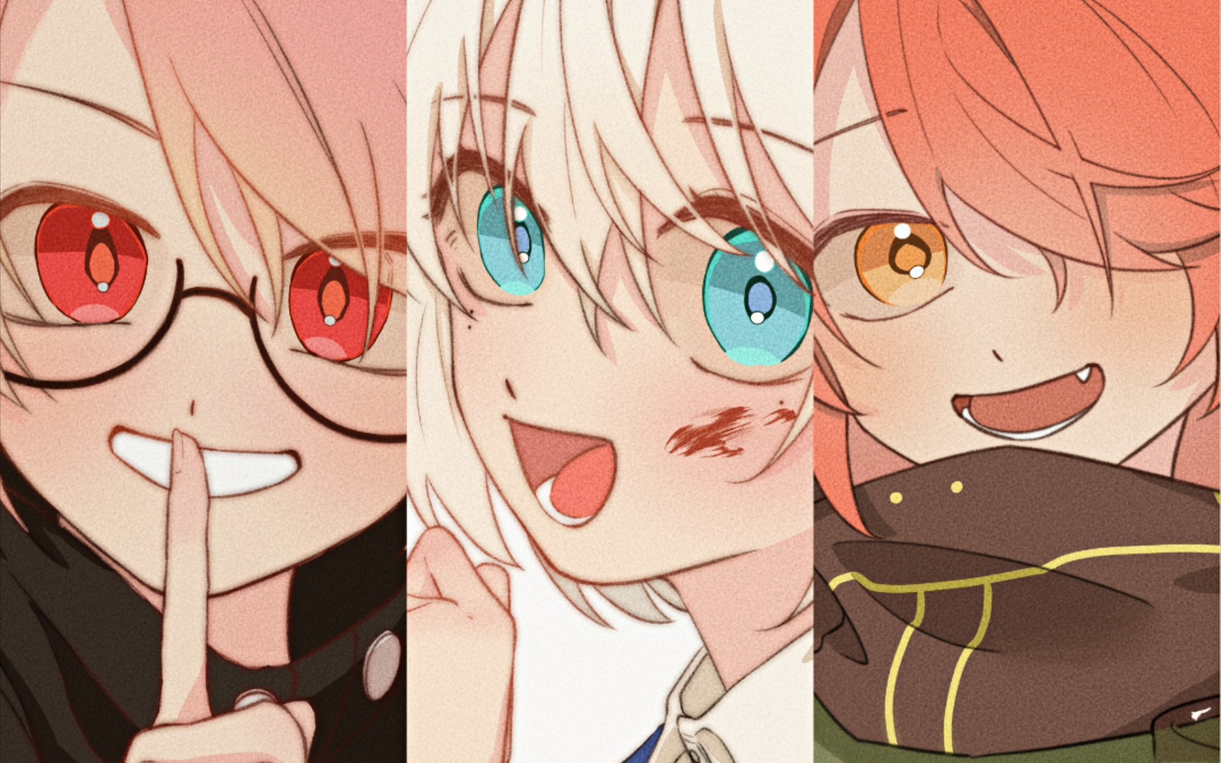 【绘画过程】三个25r大头稿件