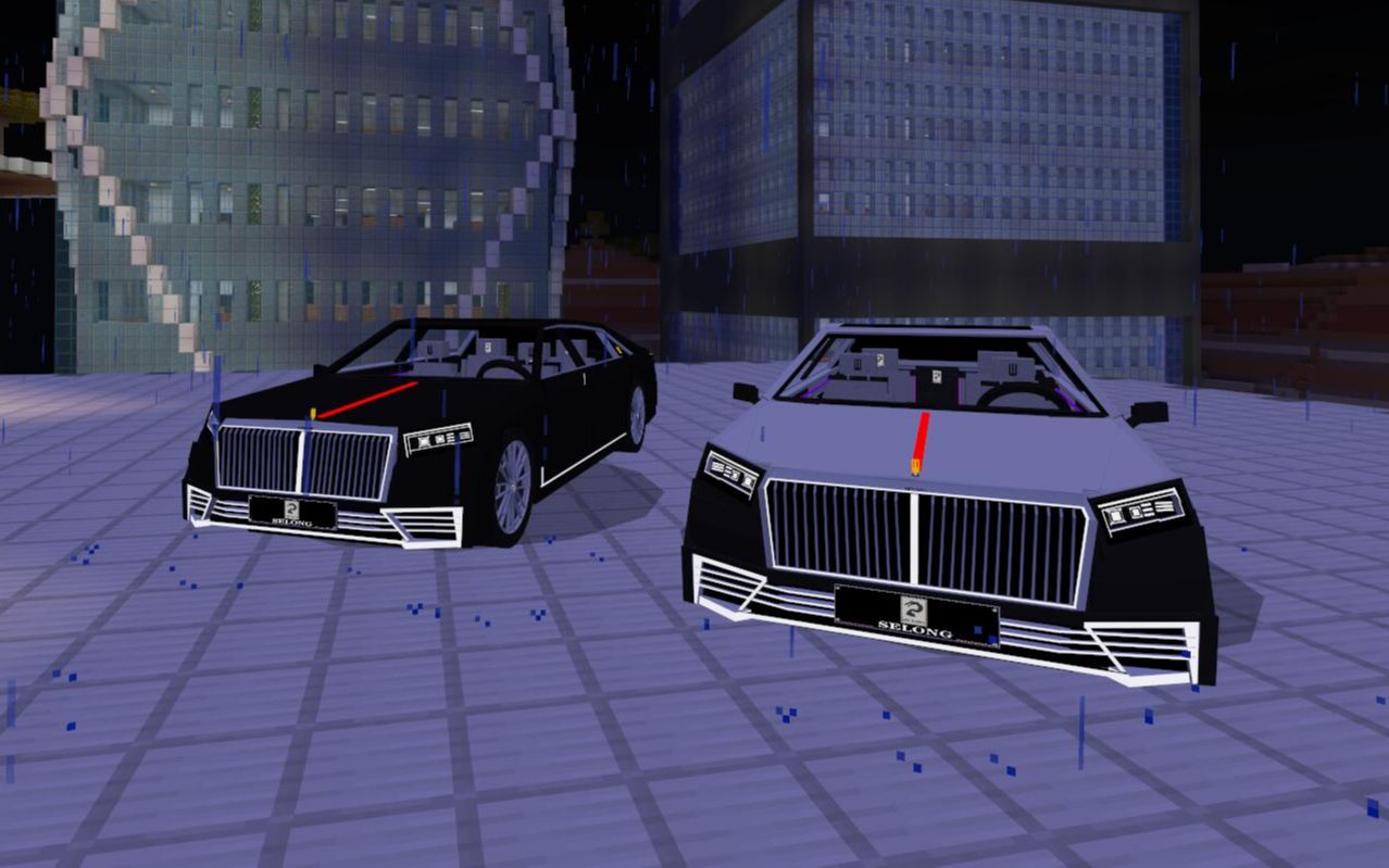 工作室原创型汽车模组圣龙系列大型豪华加长立标轿车ls600我的世界mc