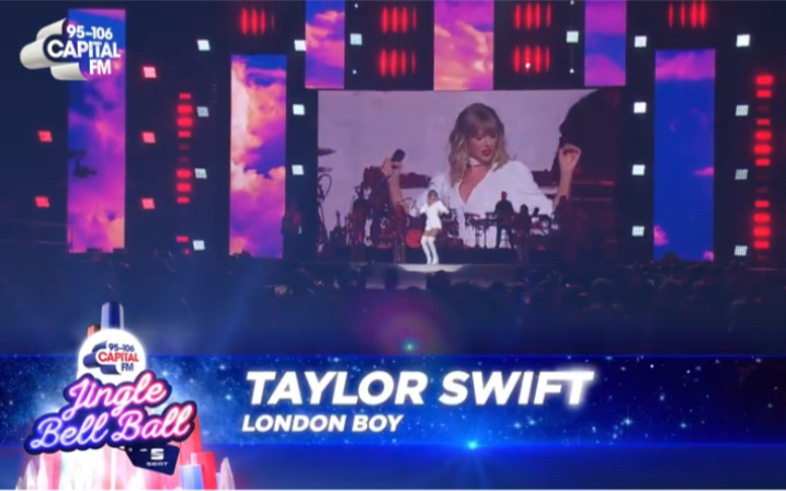 【官方视频】霉霉Taylor Swift在Capital Jingle Bell Ball音乐节上表演伦敦男孩“London Boy”官方高清现场来了!哔哩哔哩bilibili