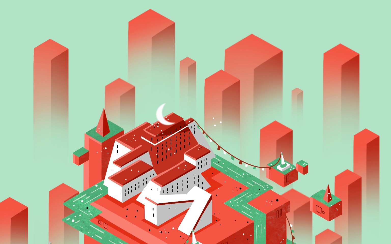 纪念碑谷风格布达拉宫 从procreate上直接导出的time-lapse(无声频)