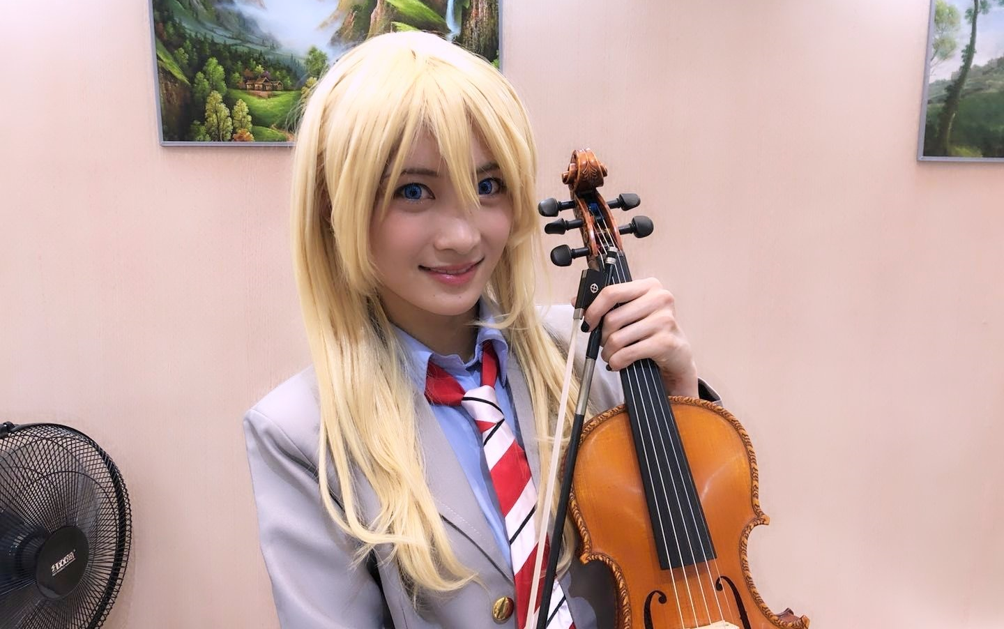 ayasa上海cj小提琴表演cosplay宫园薰8月6号第二场