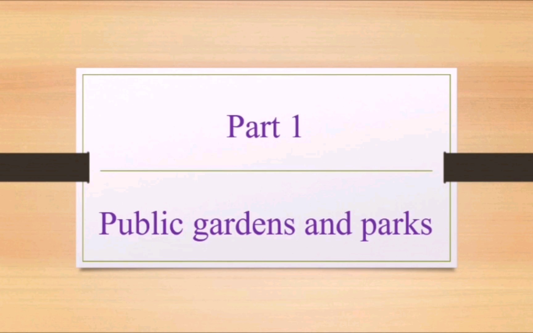 Public gardens and parks 雅思口语 Part 1哔哩哔哩bilibili