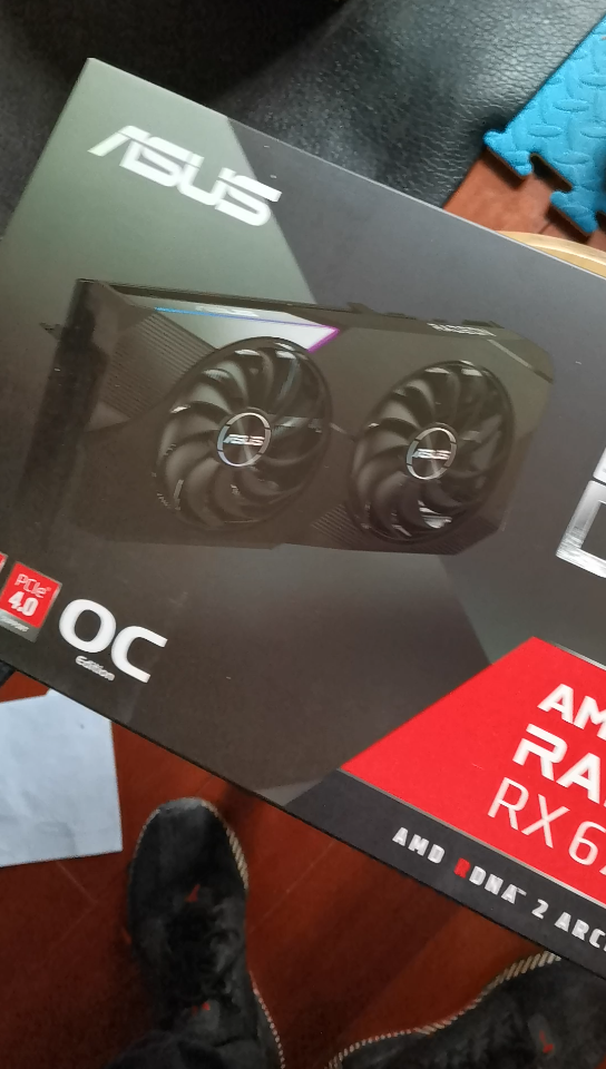 华硕rx6700xt雪豹开箱台式机最后一块拼图