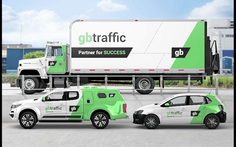 货车面包车广告车贴样机